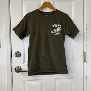 NWOT‎ Shirt Tee Mens S Todos Santos Green No Bad Days Take A VW Van Mexico